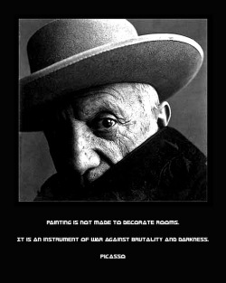 poetsandartists:  picasso - great quote!