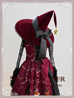 truth2teatold:  Sweetdreamer The Witch’s House hat now available in wine 