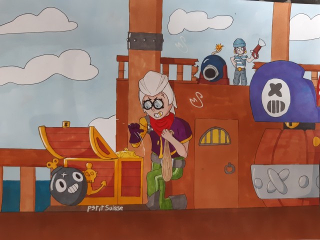 Brawlstars Fanart On Tumblr - darryl y penny brawl stars