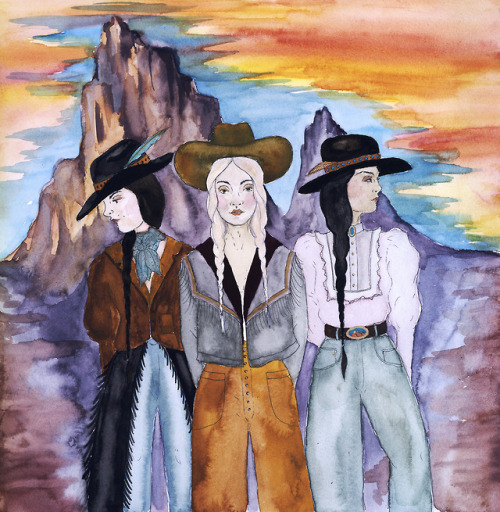 Western Mythic (2018, watercolor)