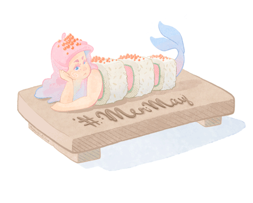 meggybee-art:May is always busy for me but I wanted to squeeze in at least one MerMay post! so lets 