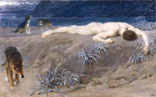 Dead Hector by Briton Rivière1892oil on canvasManchester City Galleries 