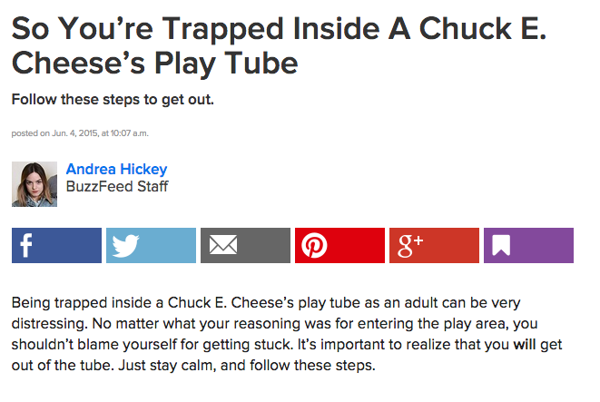liamdryden:  buzzfeed:  The key is not to panic.  when the fuck did buzzfeed start