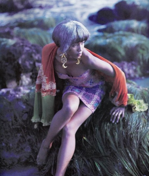 NAOMI CAMPBELL photographed for Harper’s Bazaar April 1990