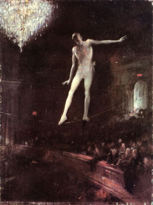 john1976boy:‘The Tightrope Walker’ by Everett Shinn, 1924. Oil on canvas via 