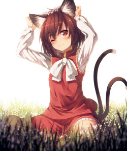 nocatgirls:  via sexywittlecutekittens pixiv: 伊吹のつ