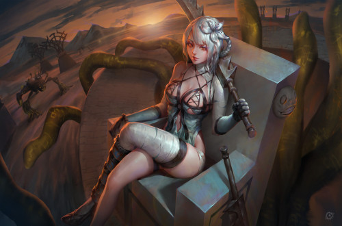 Kainé GnuT Thttps://www.artstation.com/artwork/484zdq 