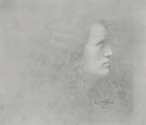 Jean Delville, Study for The School of Plato, 1894