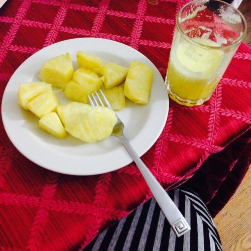 Que rico #myfavorite #pineapple #juice