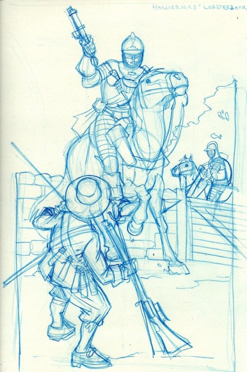 loose English Civil War sketch