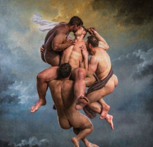 Angels Of Pleasure - Revamp Of, La Femme Damne, By Octave Tassaert, 1859