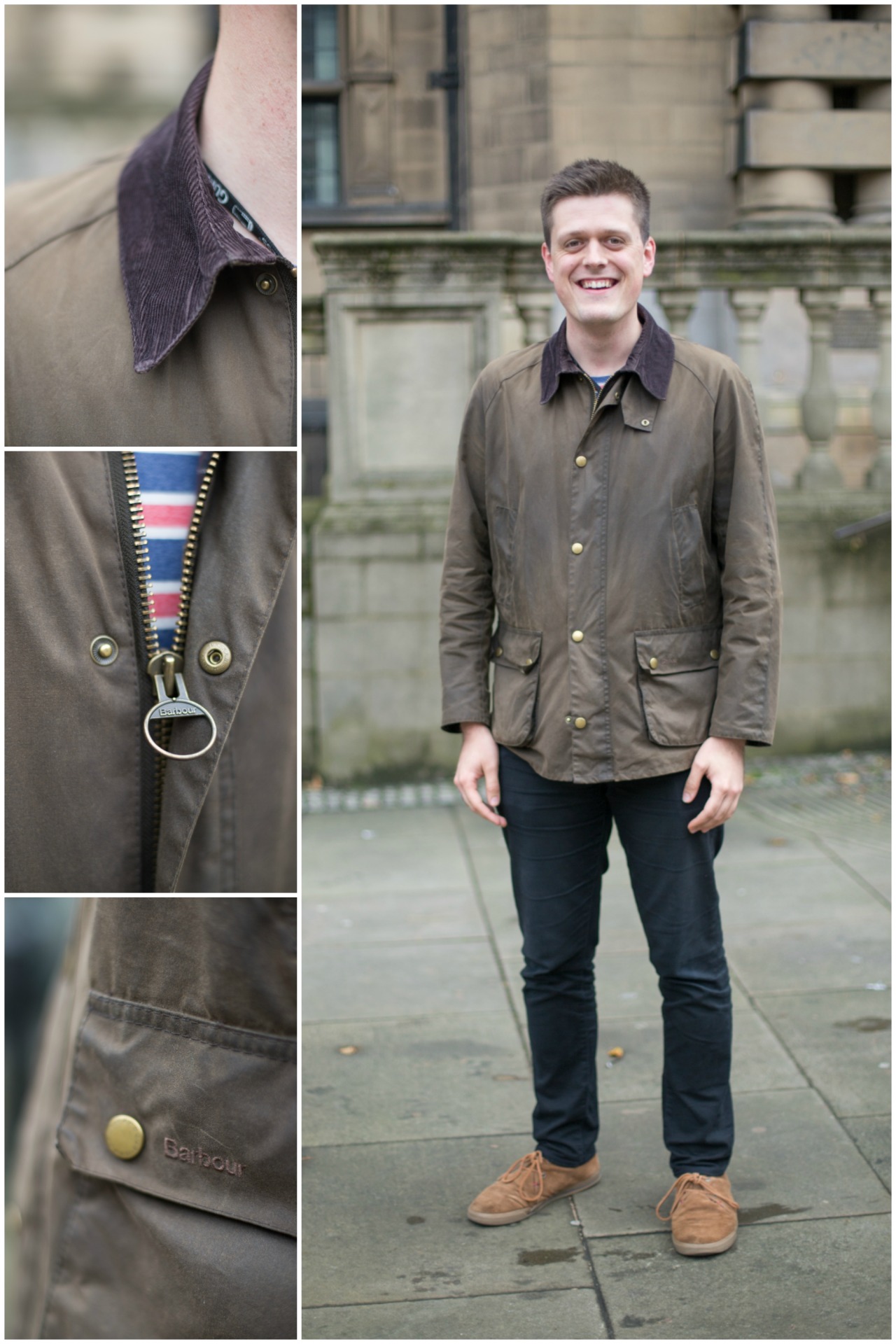 traditional barbour wax jacket