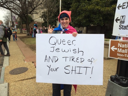 Demonstrator Olly (@the-doglord) at the Women’s March in Washington, DC. January 21, 2017Thank you f