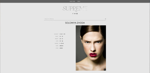 Grabriella Lopez of IMG models and Solomiya Zgoda of Supreme