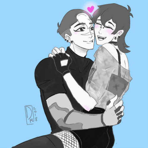 The GOTH Au Sheith created by yui930_log is so sweet. 