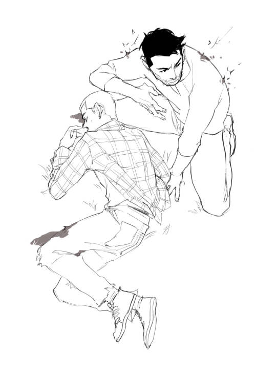 kaciart:Derek’s about to enter murder mode. How dare they attack the human in his pack. Stiles got s
