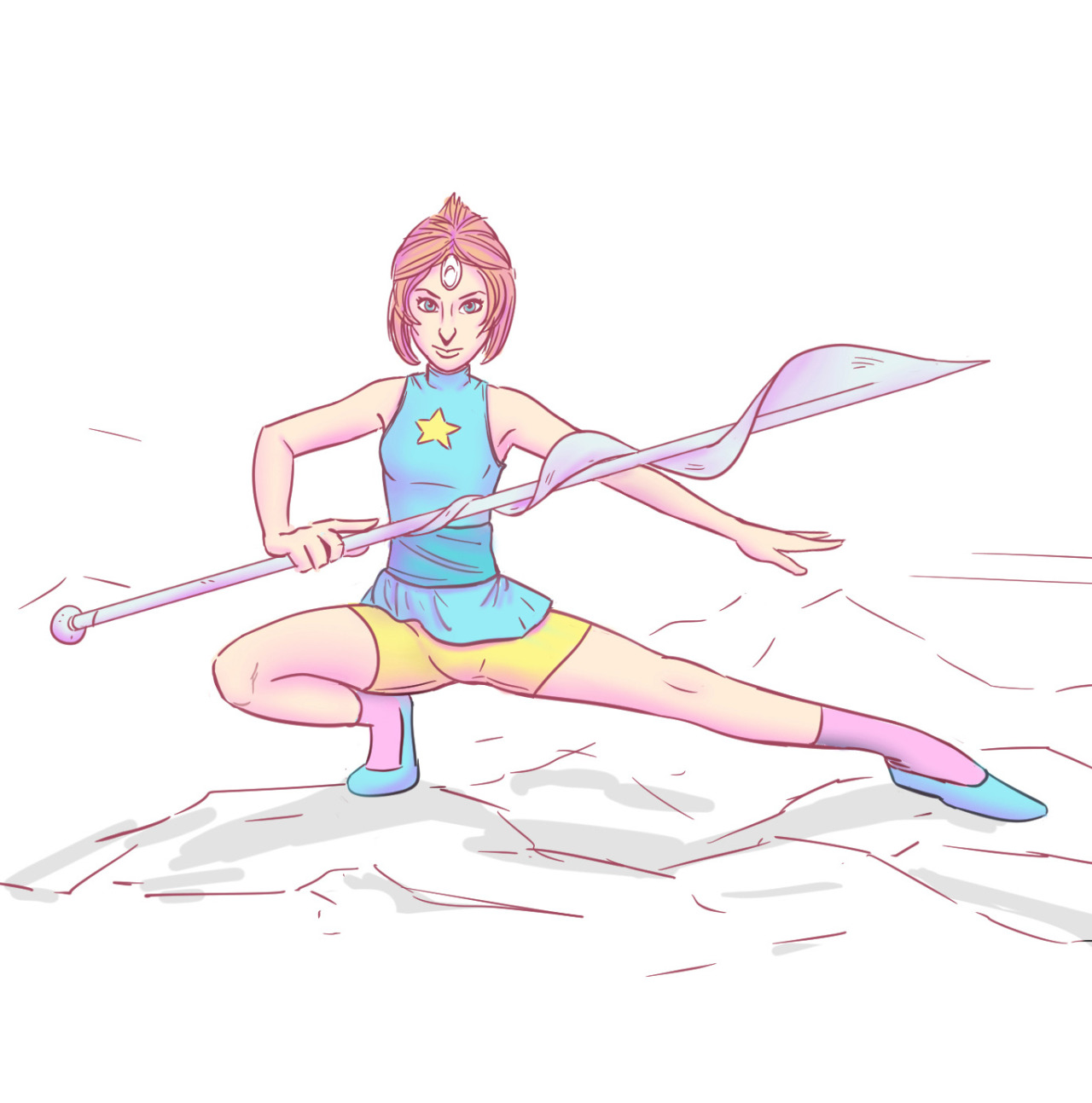 I saw this stunning Pearl cosplay from @audacitycosplay and just had to draw her! 