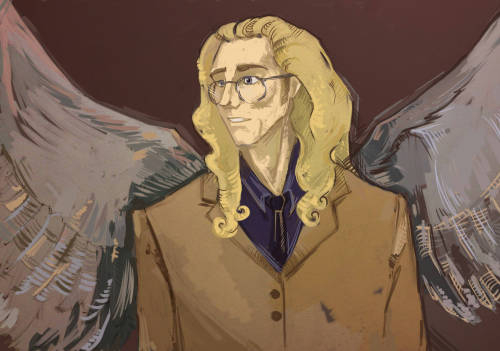 lexlean:Aziraphale and Crowley by me, да, иногда я рисую и для себя тоже, ура товарищи 