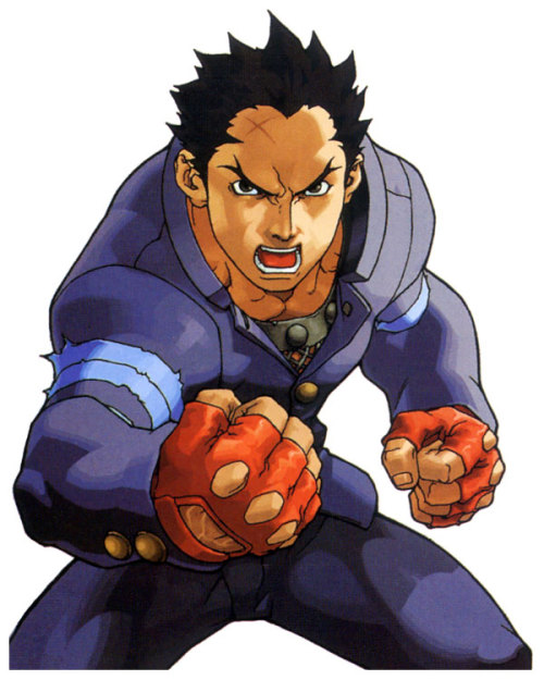 robscorner:  will-ruzicka:  pixelhedgehog:  powerstone:  i fucking love rival schools  One of my favorite artist.  LOVE The art from this game (Is it Bengus who drew these?). The polygons back then were so rough, I kind of wish Capcom would make a new