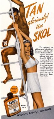 Skol Tanning Lotion Ad. 1944