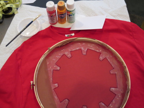 caffeinatedcrafting: Original Screen Printing Tutorial This was a really easy and simple way to get 