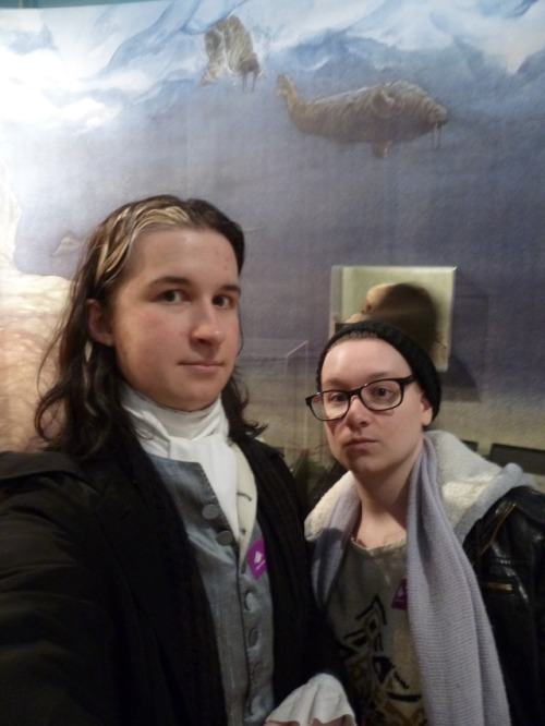  @sunfishfusions, Cute Goblin Friend, and I had a lovely time at the New Brunswick Museum on Saturda