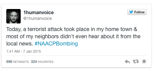 micdotcom:  An NAACP office was bombed yesterday — so why did it take so long for