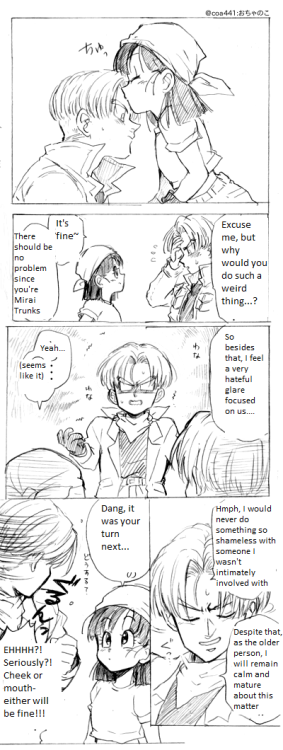 pan-chandbgt: nelldaie: I love Pan’s logic in this one “meh, you’re Trunks but not really so IDC I’