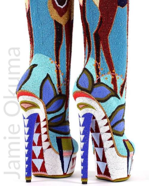 fyeahindigenousfashion: shoes, Jamie Okuma (Luiseño, Shoshone-Bannock)