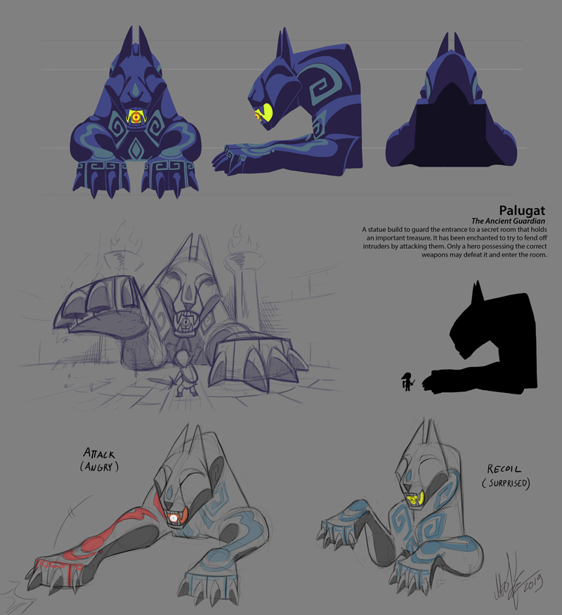 proteesiukkonen:  School work. Task was to design a boss character for an existing