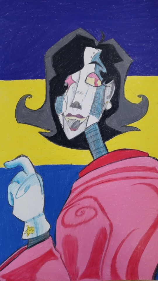 That One Pearl Earring Painting But With Mettaton
