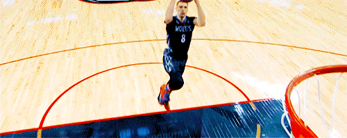 sports-and-everything-else:Zach Lavine destroying the rim
