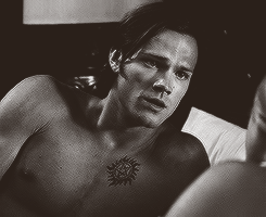  Sam Winchester + Anti-Possession Tattoo. 