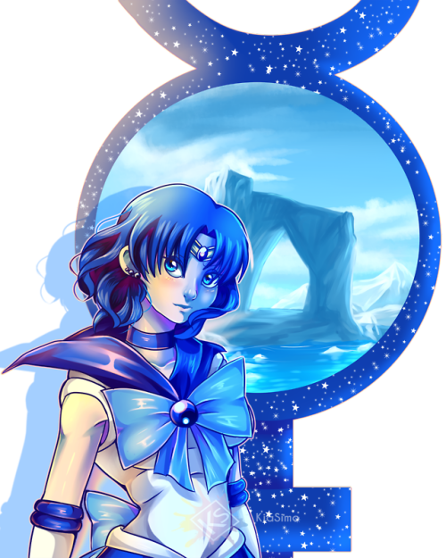 kiasimoart: Sailor Mercury! She is not my fave senshi at all, but i’ve always loved her color 