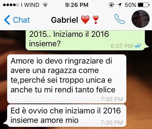 E il 2017 è iniziato come desideravo da tanto, troppo tempo, fisicamente insieme, un sogno diventato