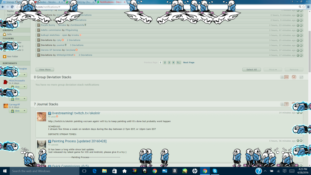Cross sans shimeji Cross sans shimeji