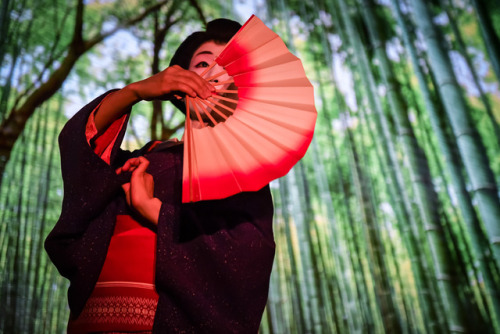 A geisha performed on stage during The Asian Banker International Awards 2017 ceremony at the Conrad