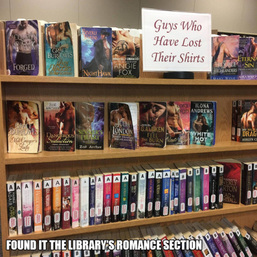 hannibalsimago: decembersoul: Libraries with a sense of humour. @jadegreenworks the first one&hellip