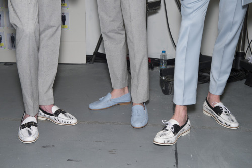 Backstage at London Collections Men - Topman Design SS17