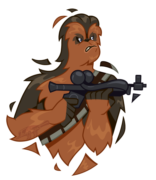 imaplatypus-art:C is for ChewbaccaHappy Star Wars day! It is once again May the 4thHe is now a keych