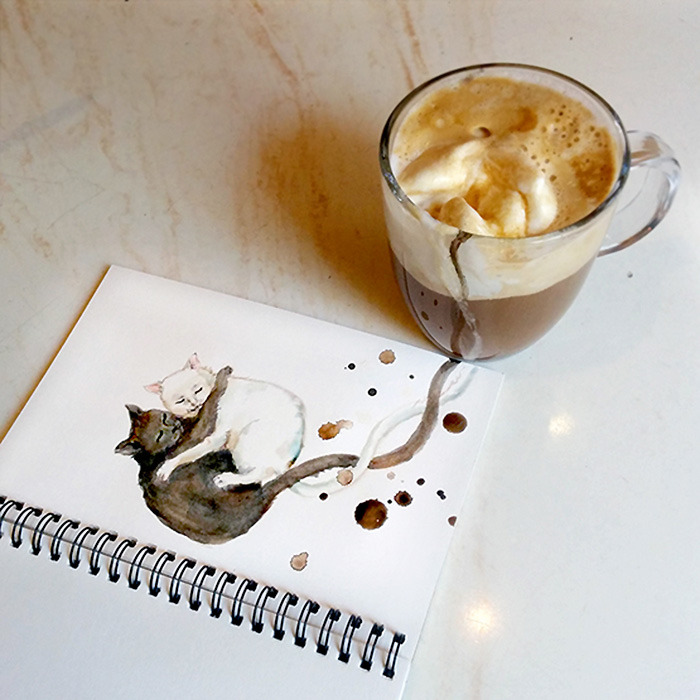 indica-illusions:  boredpanda:    Russian Illustrator Reimagines Different Coffees