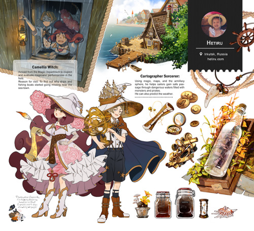 My illustrations for WitchArtbook (๑°꒵°๑)･*♡ ★ June 28: THE ARTBOOK IS OPENED FOR WORLDWIDE ORDERS  