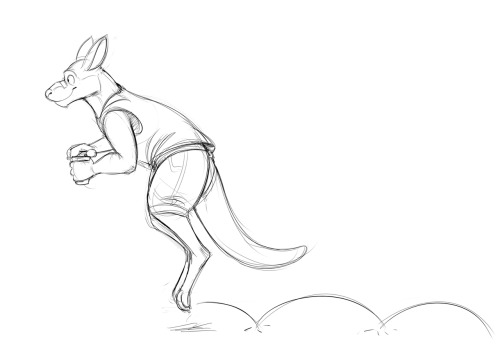 temiree:  Nestle is now Zootopia-fied… kind of! I would say he’s still a work in progress. He has the advantage of already being modern, but he’s waaaay more of a challenge when it comes to his physique. Kangaroos are typically bottom heavy, while