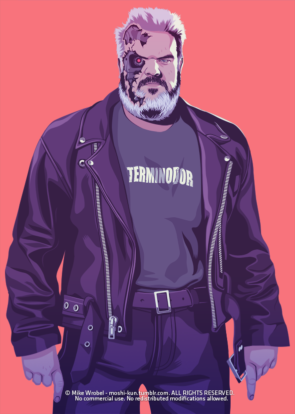 bad-orc:  GAME OF THRONES 80/90s ERA -Series#3incredible graphic series by Mike Wrobelwww.moshi-kun.tumblr.com/