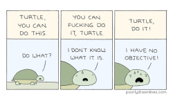 pdlcomics:  Do it, Turtle