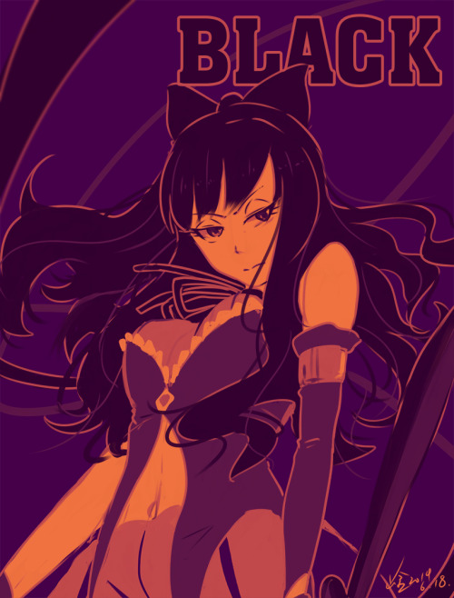 plurk上的點圖:3 用顏色12畫的黑貓喲(雖然沒看過RWBY