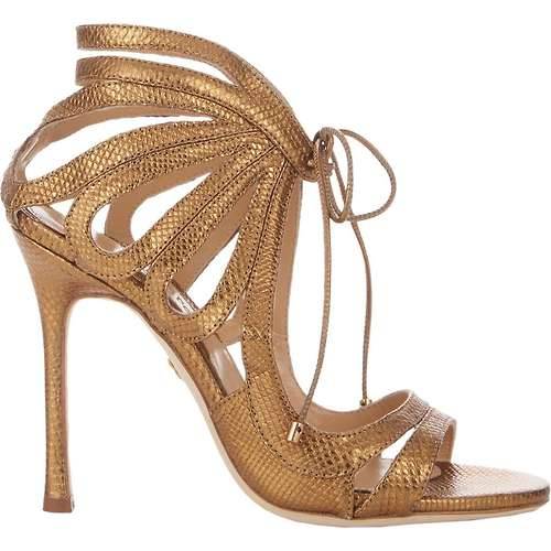 High Heels Blog wantering-leather: Snakeskin Ada Strappy Sandals via Tumblr