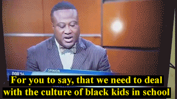 thingstolovefor:    Black reporter goes off on Racist White Reported on Fox Face Off   Of course it was about race… If that were a little 14 yr old white girl, he NEVER would have done this…NEVER. This should not have happened justifiably to ANY child…