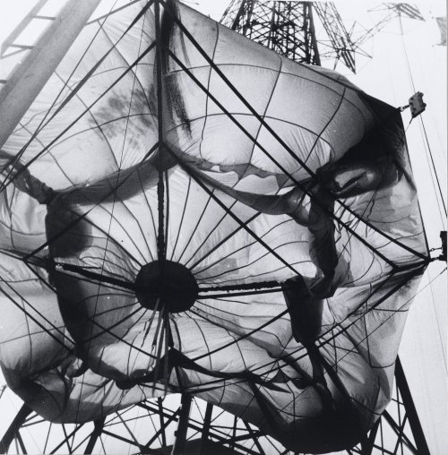 The photographer Nathan Lerner closely cropped this image of the iconic Parachute Jump at Coney Isla