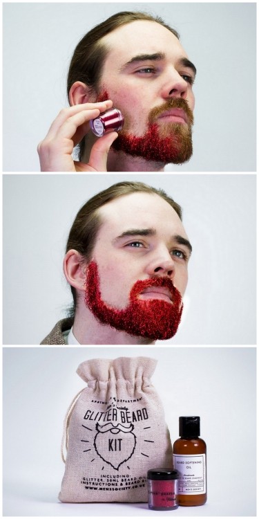 DIY Glitter BeardNo, it isn’t April 1st, and I hope this brings a little sparkle to your afternoon.F
